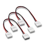 (3) Ribbon Wire Ribbon Snap Connectors for 10mm Strips - 6"