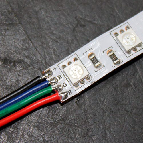 LED Tutorials - Soldering wire to RGB LED Strip Lights