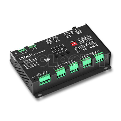 12 Channel DMX Decoder for 5-24V DC LED 