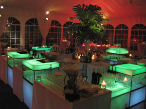 RGB LED lighting for Catering Event