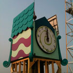 LED Tower Clock Daytime