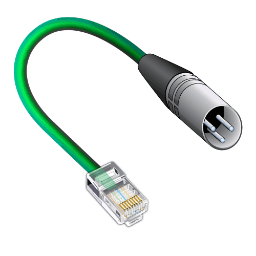 DMX Signal Cable for PX24500 XLR3 to RJ45