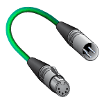 DMX Signal Cable, XLR3 Male to XLR5 Female - 36"