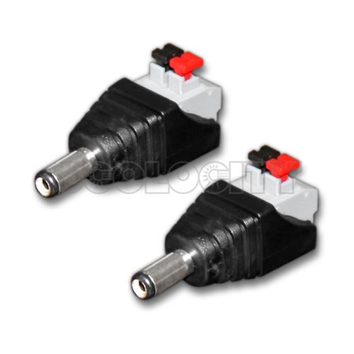 ATB ADAPTER PAIR LED LIGHTING ACCESSORIES 2.1 X 5.5 BARREL CONNECTOR 12 VOLTS DC 