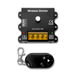 Frequency Adjustable LED Dimmer with Key Fob RF Remote, 12-24V 30A