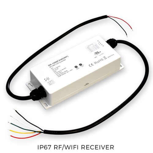 RGBW RGB wifi Controller Blanc Chaud DEL Terrasse éclairage étanche IP67 Ø61MM 