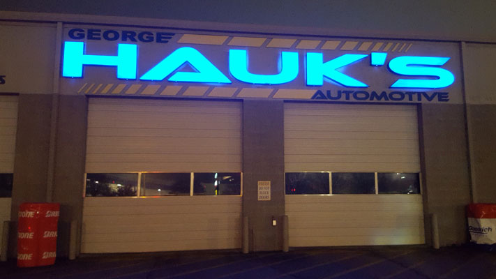 Hauks Auto LED Sign