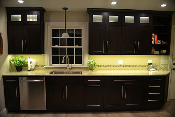 Kitchen Cabinet Lighting Using Warm, Led Cabinet Lighting Strip