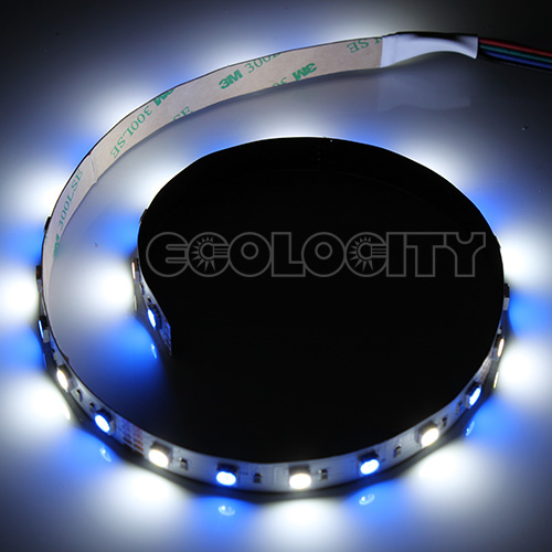 Ribbon Star RGB + White LED Strip Light - 60 LEDs per Meter - UL 12VDC - IP20 & IP67 - Image 4