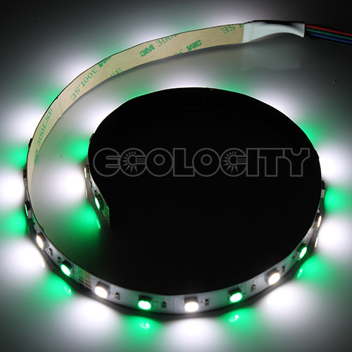 Ribbon Star RGB + White LED Strip Light - 60 LEDs per Meter - UL 12VDC - IP20 & IP67 - Image 3