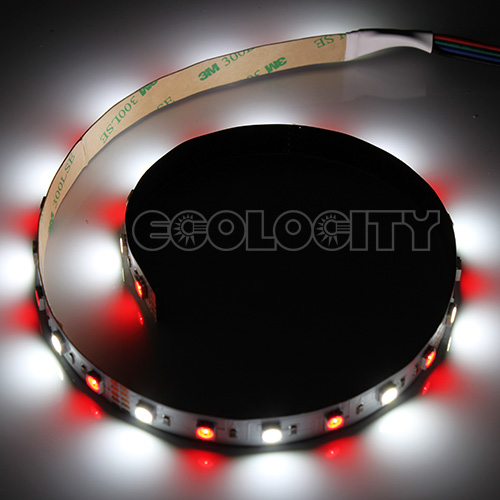 Ribbon Star RGB + White LED Strip Light - 60 LEDs per Meter - UL 12VDC - IP20 & IP67 - Image 2