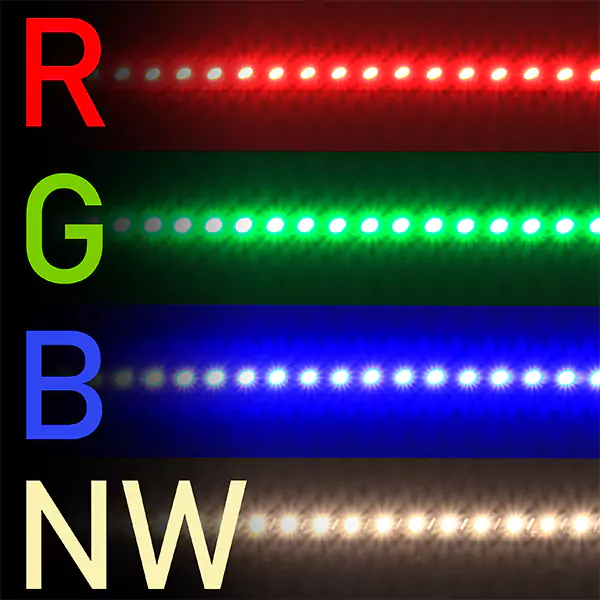 Ribbon Star HID RGBW LED Strip Light - 252 LEDs per Meter - UL 24VDC - IP20 - Image 4