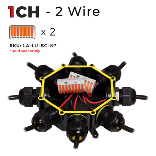 8 Port Junction, 2 Wire