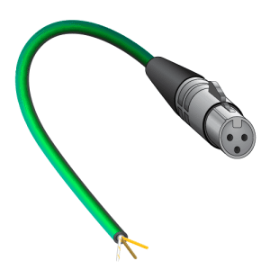 XLR3 to Wire Jumper Cable