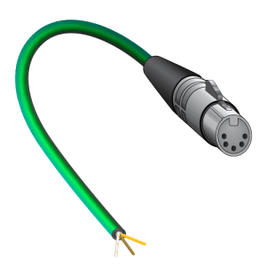XLR5 to Wire Jumper Cable
