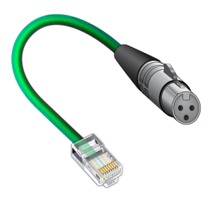 XLR3 to RJ45 Jumper Cable