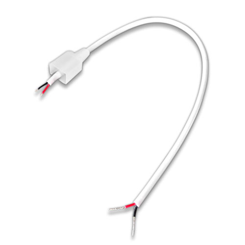 Silicone End Cap with Hole and Wire Lead for Side Emitting 8x12mm LED Neon