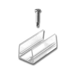 (10) Plastic Mounting Clips and Screws for 10x10mm Top Emitting LED Neon
