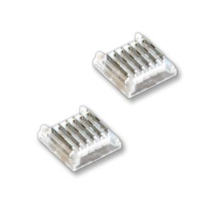 (2) Solderless RGB+CCT Strip to Strip Butt Connectors - 12mm