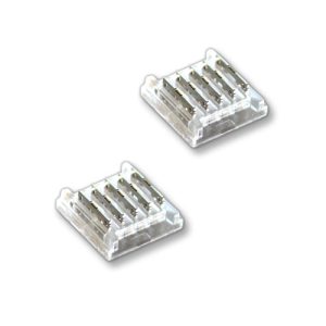 (2) Solderless RGBW Strip to Strip Butt Connectors - 12mm