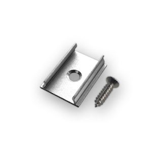 (10) Smooth Line Silicone Extrusion Mounting Clips with Screws