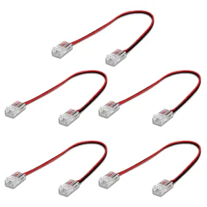 (5) 8" Locking Jumper Connectors for 8mm Dotless Light Strips