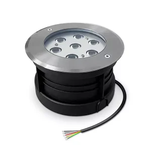 9W OSRAM RGBW Inground Well Light, 304 Stainless - IP67, 24VDC