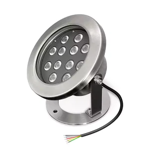 12W OSRAM RGBW Underwater Light, 304 Stainless - IP68, 24VDC