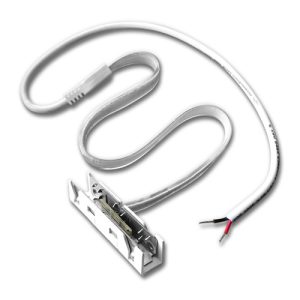 2 Wire Solderless Lead Butt Connector Assembly for Flat Side Emitting Single Color Neon Flex