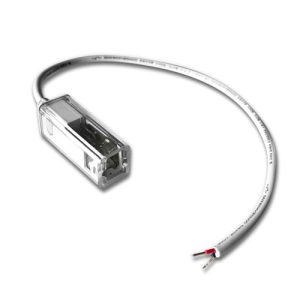 2 Wire Solderless Lead Assembly for Flat Side Emitting Single Color Neon Flex