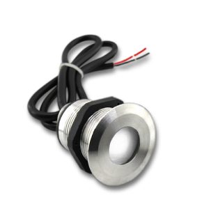 1.75" Warm White LED Recessed Light Screw Down 120°- 12VDC, IP67 SS316