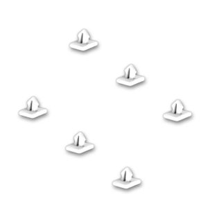 (6) TEKNIK Plastic Mounting Clips for Drywall Extrusion